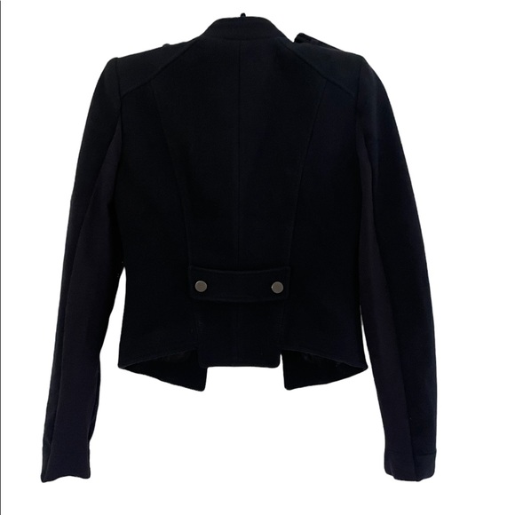 BCBGMaxAzria Royce Double Breasted Military Jacket Navy Size XS - Picture 5 of 8